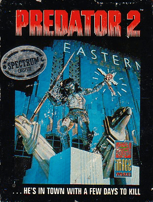 Predator 2 box art for ZX Spectrum